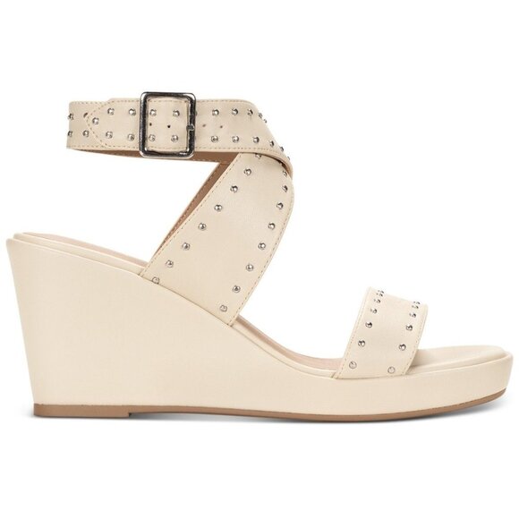 Sun + Stone Women's Emiee Studded Strappy Wedge Sandals - Picture 2 of 3